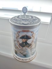 Nelson's Victory at Trafalgar Pewter Lidded Stein National Maritime Museum
