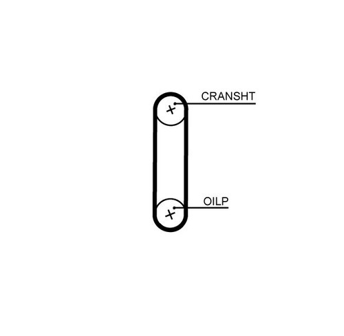 Gates timing belt cambelt - timing, 59