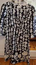 'Warehouse' Silk Midi Dress Size 10