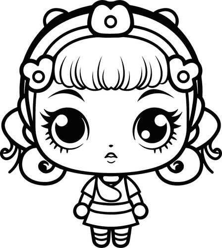 Lol doll vinyl sticker large - vinyl,