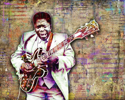 King tribute poster bb - b.b.,