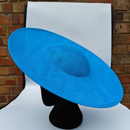 Turquoise large fascinator - large,