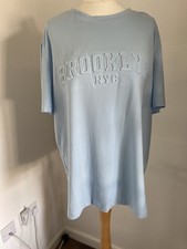 SHEIN MANFINITY MENS BLUE EMBOSSED T.SHIRT NEW NO TAGS SIZE XL 42 INCH CHEST