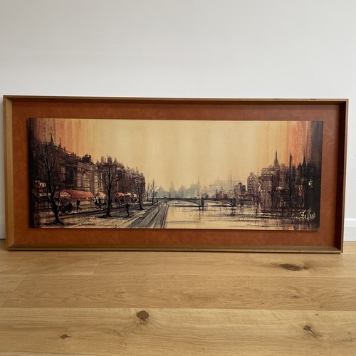 Large vintage print café quai - large,