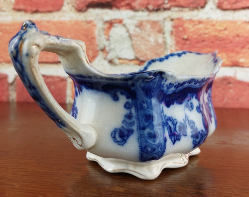 Vintage blue white floral - vintage,