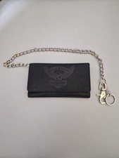 Harley-Davidson Men's Leather Wallet Black Leather