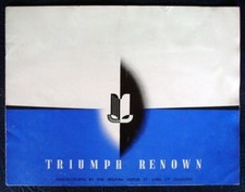 TRIUMPH RENOWN Car Sales Brochure 1951 #4R 10/50