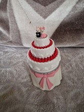 vintage SYLVANIAN FAMILIES WEDDING CAKE with rare BRIDE & GROOM TOPPER free post