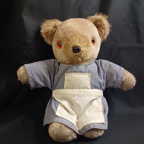 Vintage beige teddy bear amber - vintage,