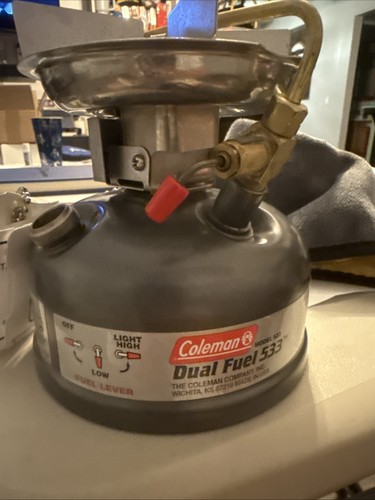 Coleman model 533 dual - 533, fuel