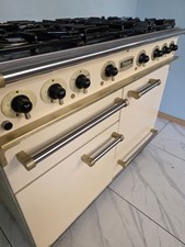 LPG FALCON 110CM RANGE COOKER IN CREAM AND BRASS. Ref--ED270