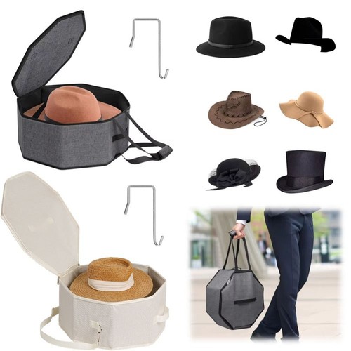 Portable hat storage box - hat, large