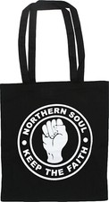 Northern Soul Cotton Tote Bag Reusable Shopper British Mod Soul Music
