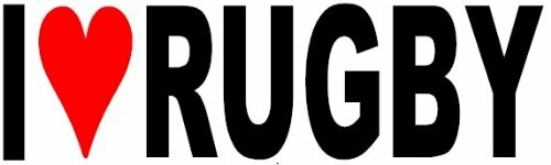 Love rugby vinyl decal - i,