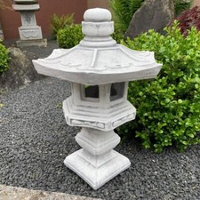 Stone lantern pagoda statue