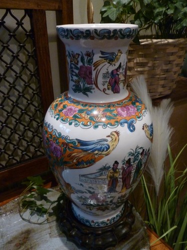 Large floral figure - floral, &