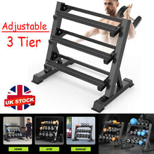3 Tier Dumbbell Rack Weight Storage Stand Heavy Duty Home Gym Fitness Large