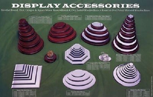 Wooden display bases round - round, &