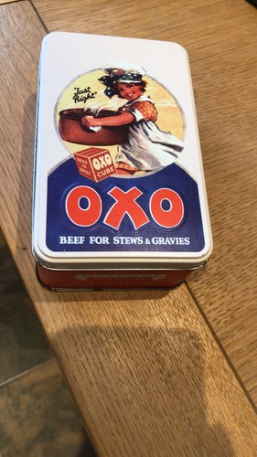Vintage oxo cube tin - vintage, limited