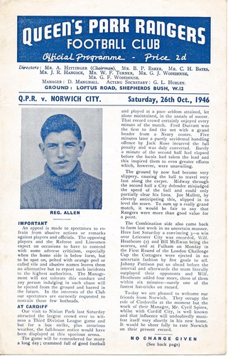 Qpr norwich city 1946 - qpr,