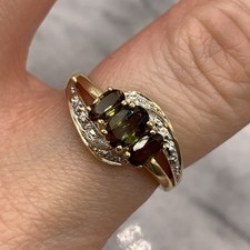 Gold andalusite ring - ct,