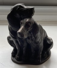 Vintage 1990s Pair of Spaniels