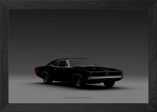 Dodge charger 1969 black - 1969,