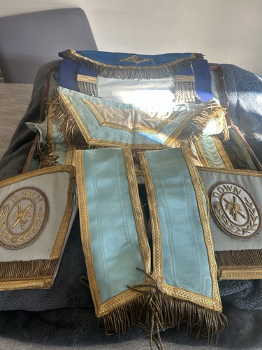 Antique masonic regalia case - antique,