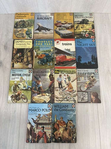 X14 vintage ladybird books - ladybird,