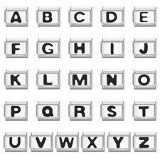 Black A-Z alphabet letter