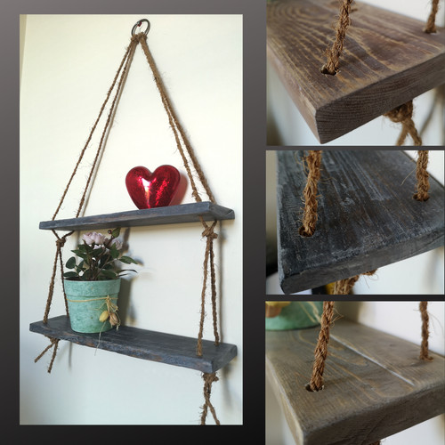 Rustic shelves handmade - shelves, wooden