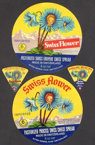 Vintage cheese labels - vintage,