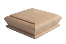 Stair newel post - post, cap