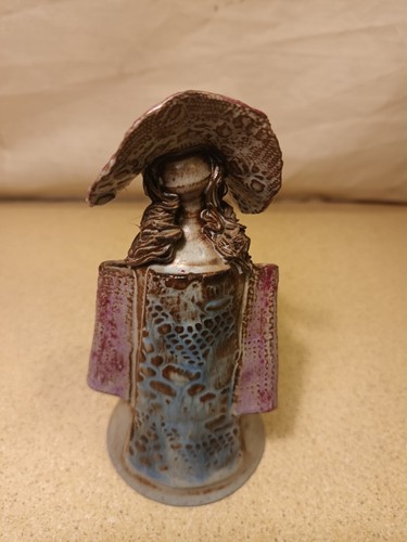 Studio pottery figure - pottery,