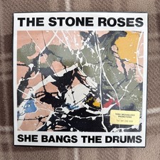 STONE ROSES SHE BANGS THE DRUM 7" SINGLE ON SILVERTONE. Promoters copy.Very Rare