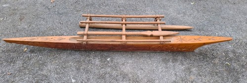 Vintage carved wooden tiki - wooden,
