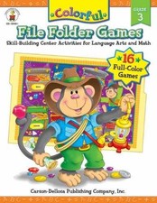Colorful File Folder Games, Grade 3 - Paperback, by Hughes Melissa; Lenzo - Good