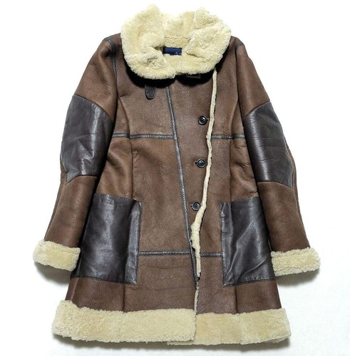 Avirex mouton coat long - b-3,
