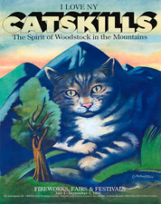 Catskills NY Milton Glaser Woodstock Poster Wall Art - 12X16/16X20/18X24/24X36