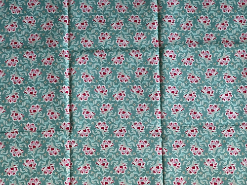Tilda clown flower teal - teal, circus