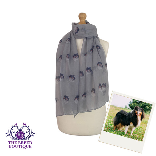 Rough collie scarf ladies - rough,
