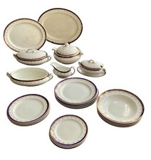 ANTIQUE PEARL POTTERY 32 PIECE DINNER SET SH89
