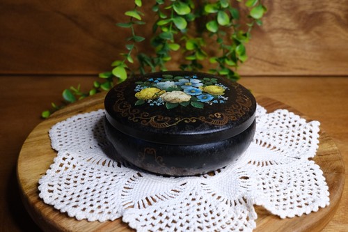 Vintage floral circle - vintage,