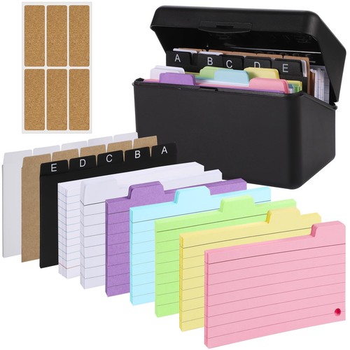 Index card box - index,