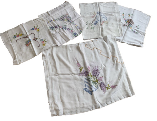 Vintage table linen - linen, 5