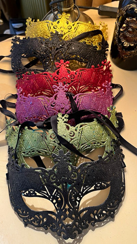 Six venetian filigree lace - filigree,