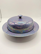 Ruskin Pottery Muffin Dish antique 1922 lustre glaze