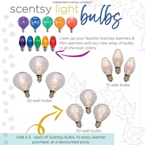 Scentsy warmer light bulbs - light,