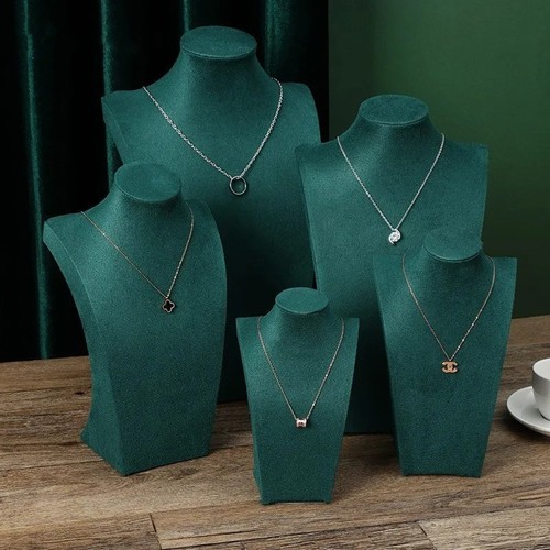 Velvet mannequin bust - mannequin, necklace