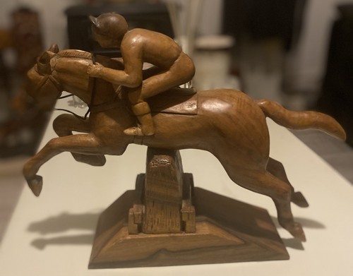 Hand carved wooden racing - hand,